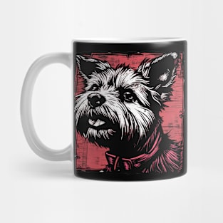 Retro Art Cairn Terrier Dog Lover Mug